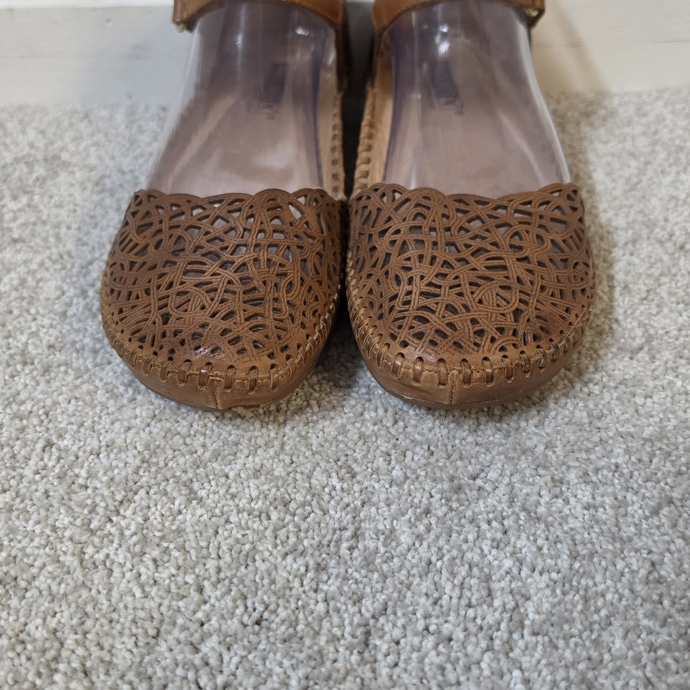 Pikolinos Mary Jane Puerto Vallarta Ankle Strap Leather Sandals Rustic Sz 8.5 - Picture 3 of 10